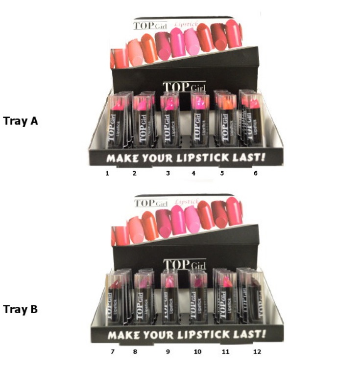 Top Girl Lipstick Trays (24 UNITS) - Click Image to Close