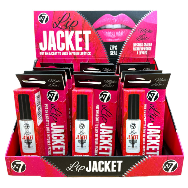 W7 Lip Jacket Zip And Seal Lipstick Sealer 5ml (12 UNITS) - Click Image to Close