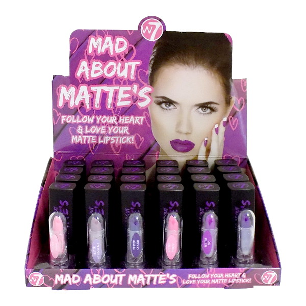 W7 Mad About Matte's Lipsticks 3g (24 UNITS) - Click Image to Close