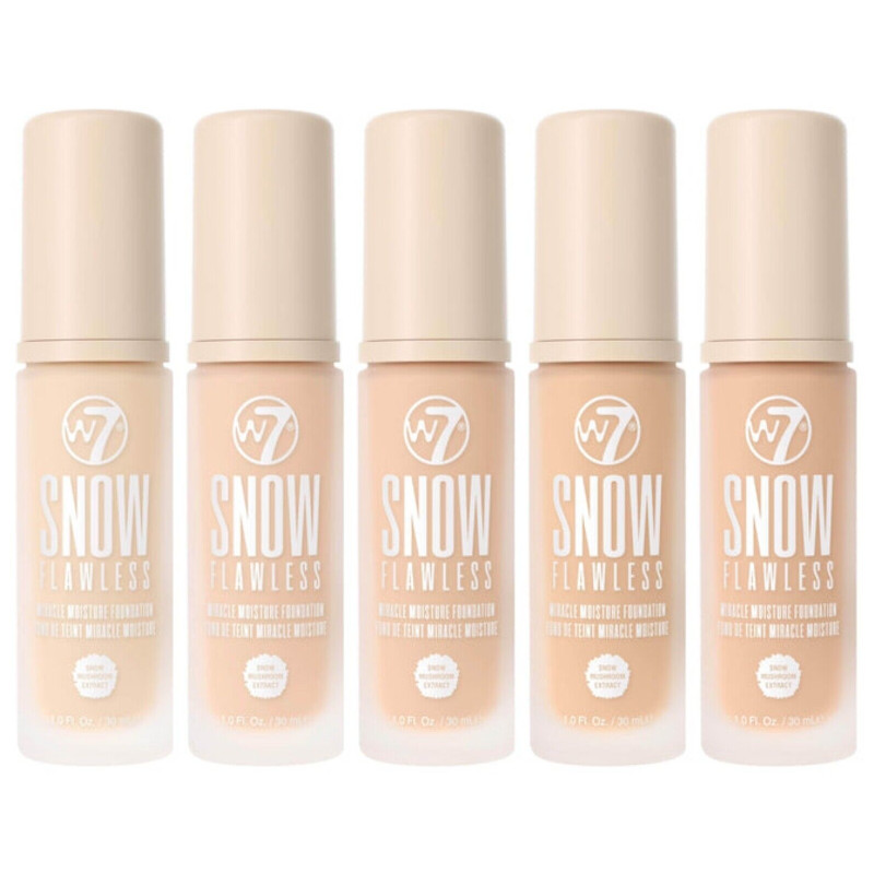 W7 Snow Flawless Miracle Moisture Foundation 30ml (15 UNITS) - Click Image to Close