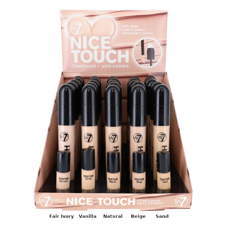 W7 Nice Touch Concealer Anti-Cernes 6ml - (25 UNITS) - Click Image to Close