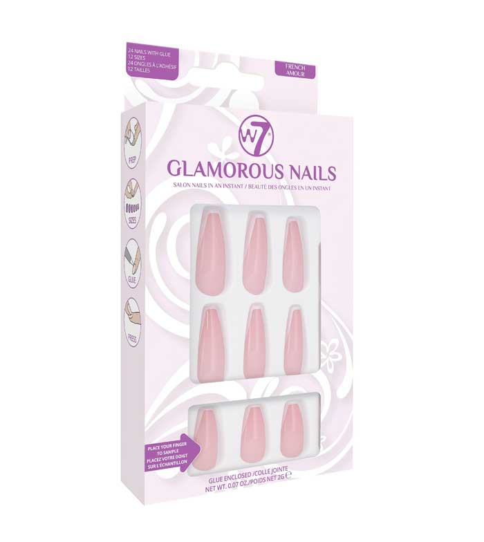 W7 Glamorous Nails French Amour (12 UNITS) - Click Image to Close